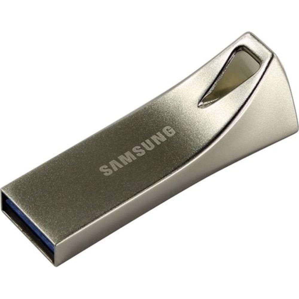 Флеш диск SAMSUNG 256Gb Bar Plus (Бар Плюс) серебристый (USB Type-A, корпус металл) (MUF-256BE3/APC)