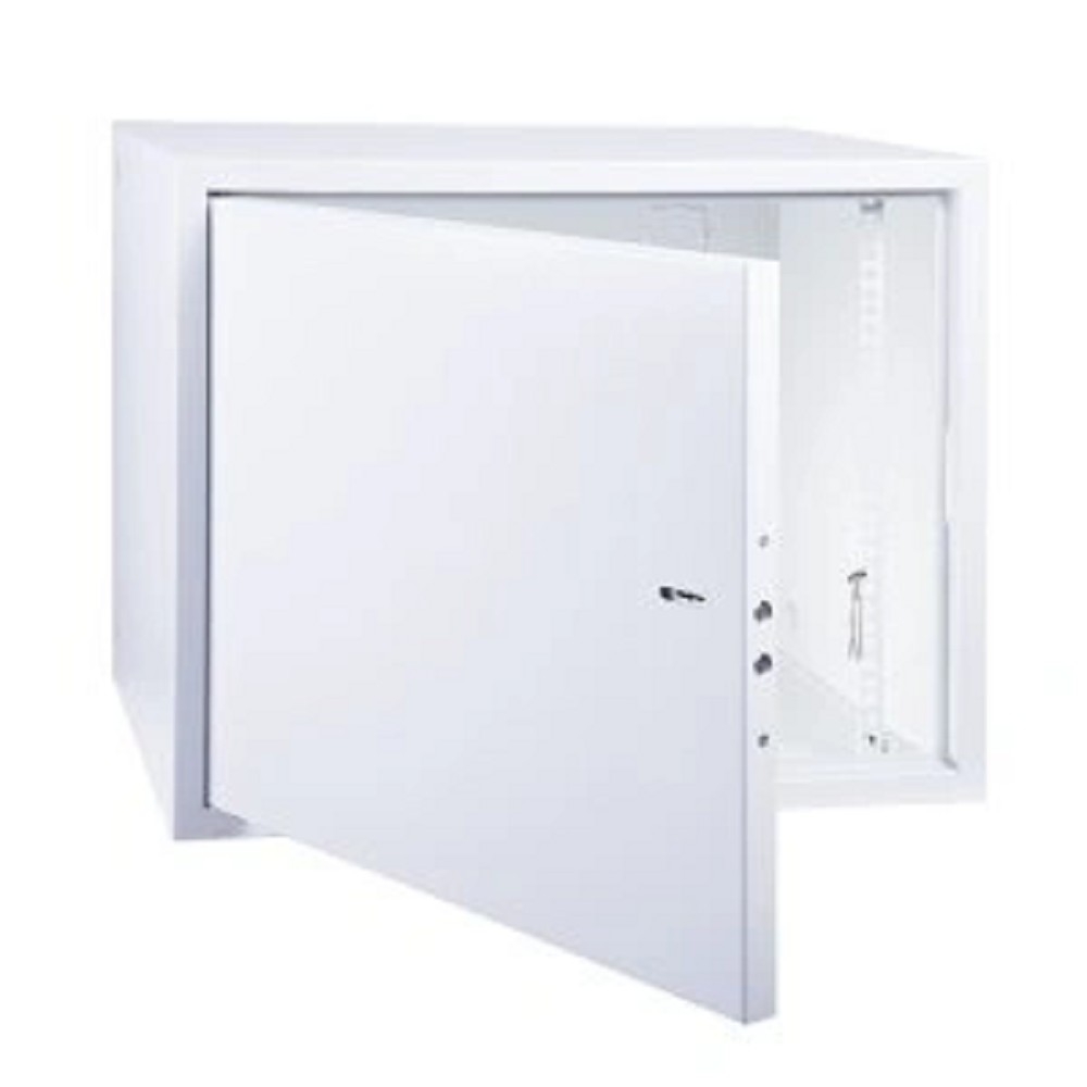 Шкаф телекоммуникационный 19" настенный антивандальный распашной 8U 600×400×450мм,(ШxГxВ) RAL 7035 (04-2252)