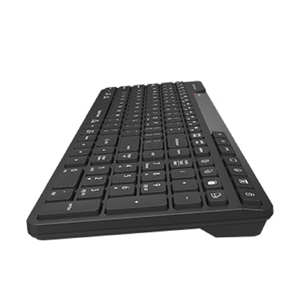 Клавиатура беспроводная A4Tech Fstyler FBK27C AS black (USB, BT/Radio, slim, Multimedia) (FBK27C AS)