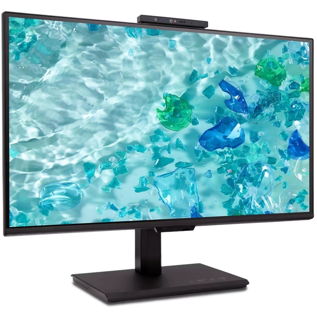 LCD Acer 23.8" B248YGbemiqprcuzx Black {IPS 1920x1080 120Hz 4ms 300cd HDMI2.0 DisplayPort1.2 DP(Out) USB-C(PD100W) RJ45 3xUSB3.2 Webcam 2x5W Pivot VESA}