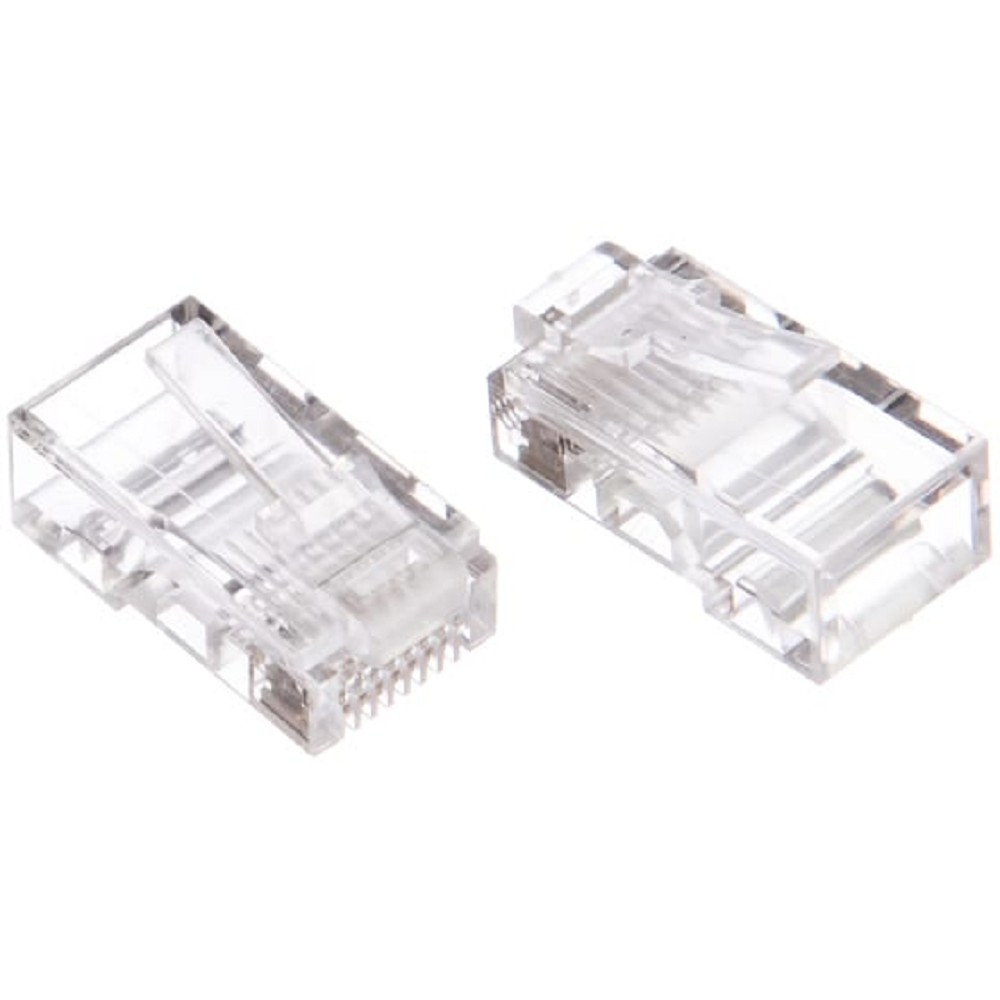 Cablexpert Разъем (коннектор) RJ-45 (8P8C) универсальный кат.5e, контакты 6 микрон, 100шт, пакет (PLUG3UP6/5)