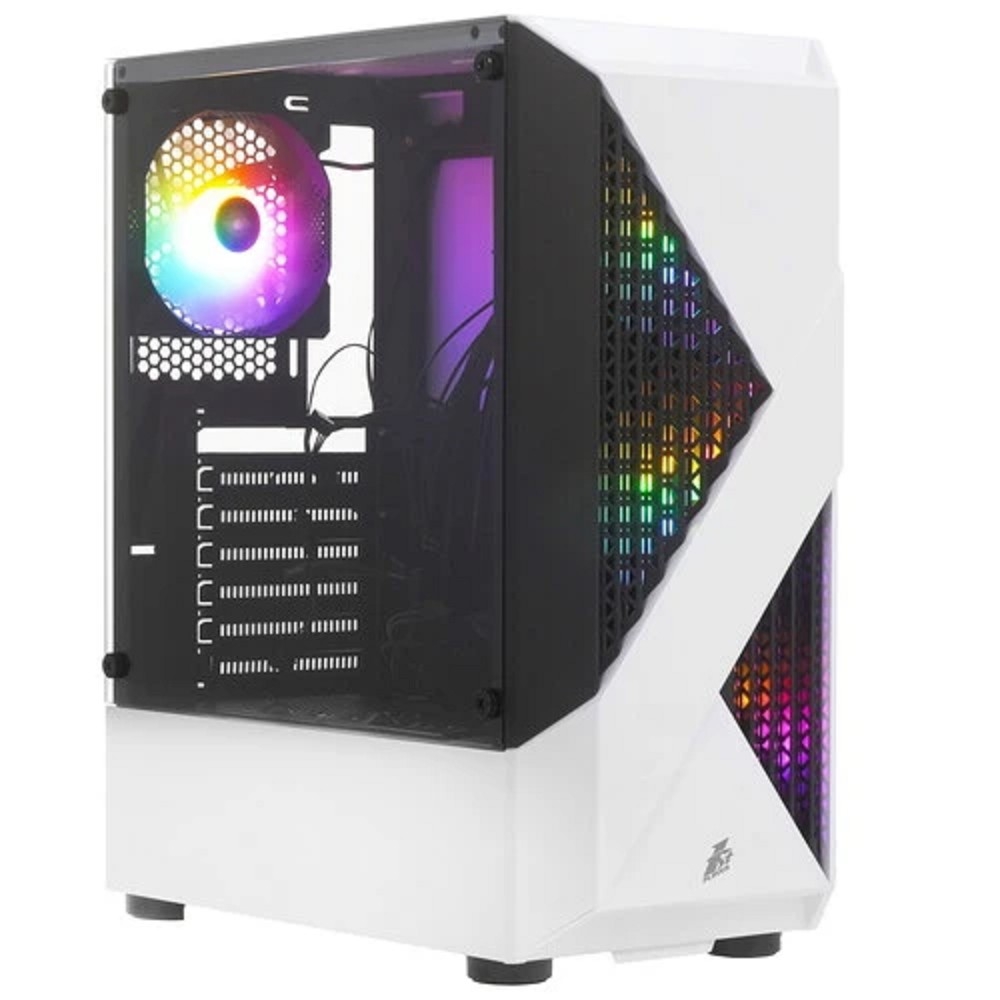 Корпус для ПК 1STPLAYER - F3-A, 2х2.5", 2х3.5", 2xUSB2.0, 1xUSB3.0, Midi Tower, без БП, цвет белый, F3-A-WH-4F1