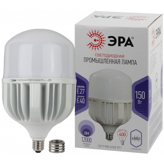 ЭРА Б0051796 Лампа светодиодная STD LED POWER T160-150W-6500-E27/E40 E27 / E40 150 Вт колокол холодный дневной свет