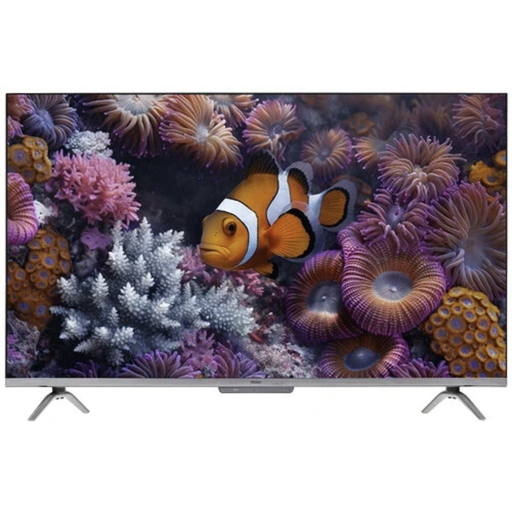 43" Телевизор HAIER Smart TV S3, QLED, 4K Ultra HD, серебристый, СМАРТ ТВ, Android[DH1U8JD06RU]
