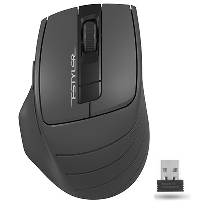 Мышь беспроводная A4Tech Fstyler FG30 , серый , оптическая, 2000dpi , USB, 6 кнопок