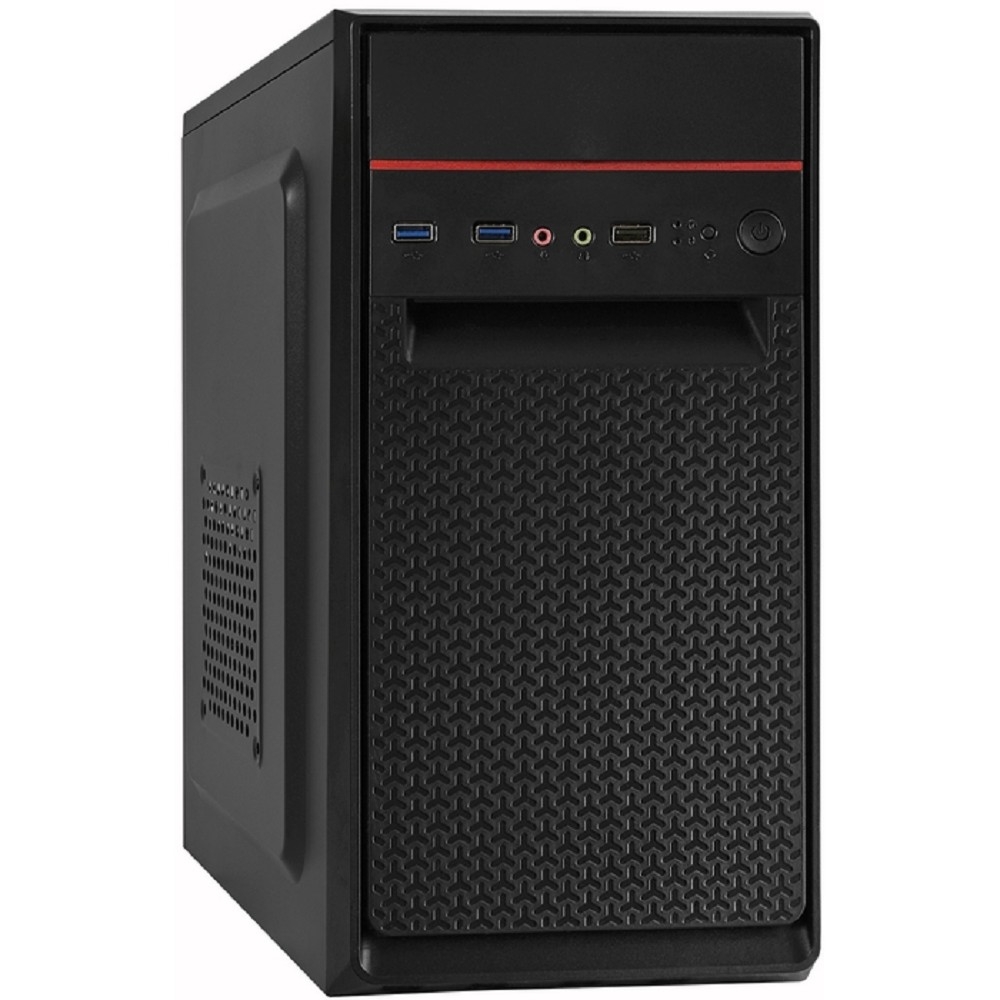 Компьютерный корпус ExeGate EX283061RUS Minitower ExeGate BAA-107U Black, mATX, (AAA350, 80мм), 1хUSB+2хUSB 3.0, Audio