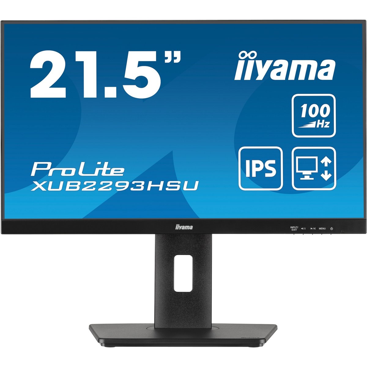 Монитор iiyama XUB2293HSU-B7, 21.5" IPS, 1920x1080, 100 Гц, USB Hub