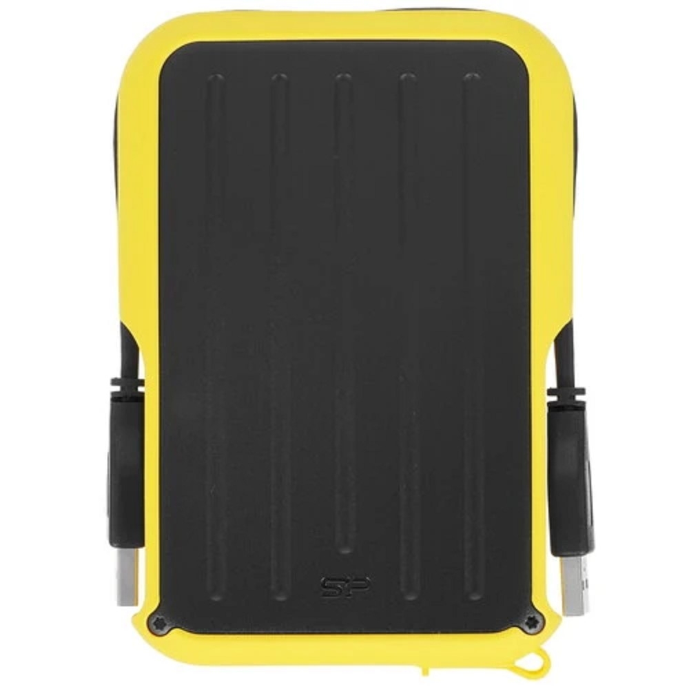 Внешний диск HDD SILICON POWER - Armor A66, 5 ТБ, 2.5", USB Type A, Питание по USB, чёрно-жёлтый, SP050TBPHD66LS3Y
