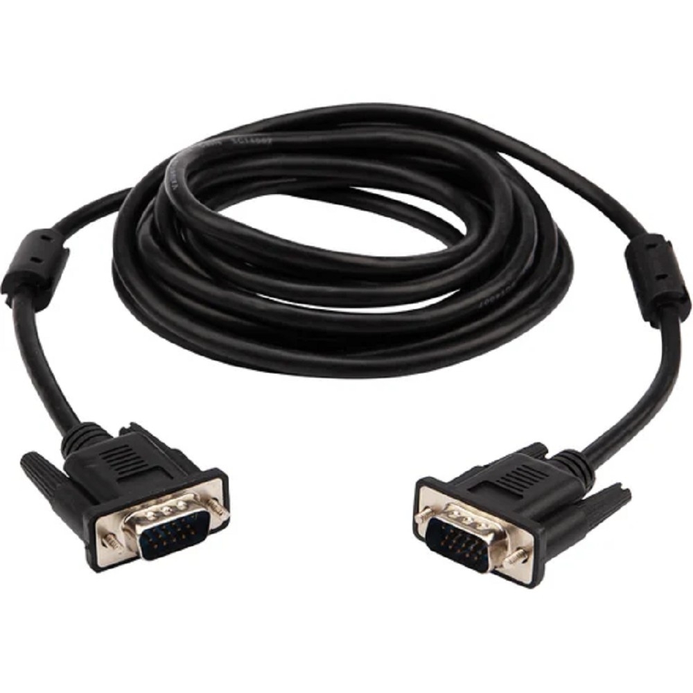 REXANT 17-5503-6 шнур VGA - VGA с ферритами 1,8м чёрный (10/100) п/ос