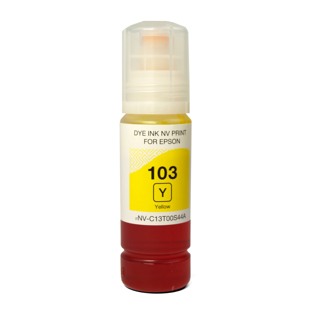 Чернила NV PRINT 103 для Epson L1110, L3100, L3101, L3110, L3150, L3151, L3156, L3160, L5190 (70 мл) Yellow совместимые