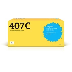 T2 CLT-C407S  Картридж  (TC-S407C) для Samsung CLP-320/325/CLX-3185 (1000 стр.) голубой, с чипом