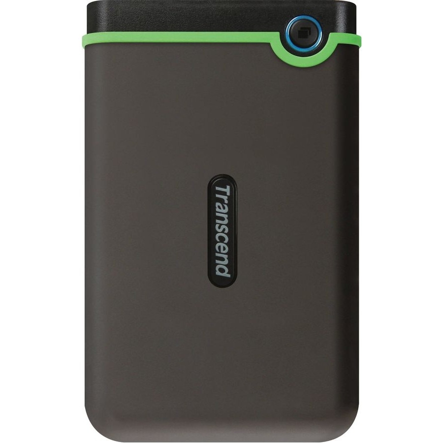 Внешний жесткий диск 4TB Transcend StoreJet 25M3S, 2.5", USB 3.1 Gen 1, резиновый противоударный, Стальной Серый
