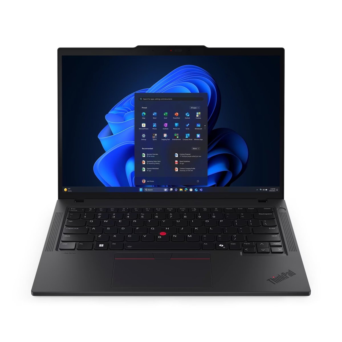 Ноутбук Lenovo ThinkPad T14 G6 Core Ultra 7 255U 32Gb SSD1Tb Intel Graphics 14" IPS WUXGA (1920x1200) без ОС black WiFi BT Cam (21QC006HFW)