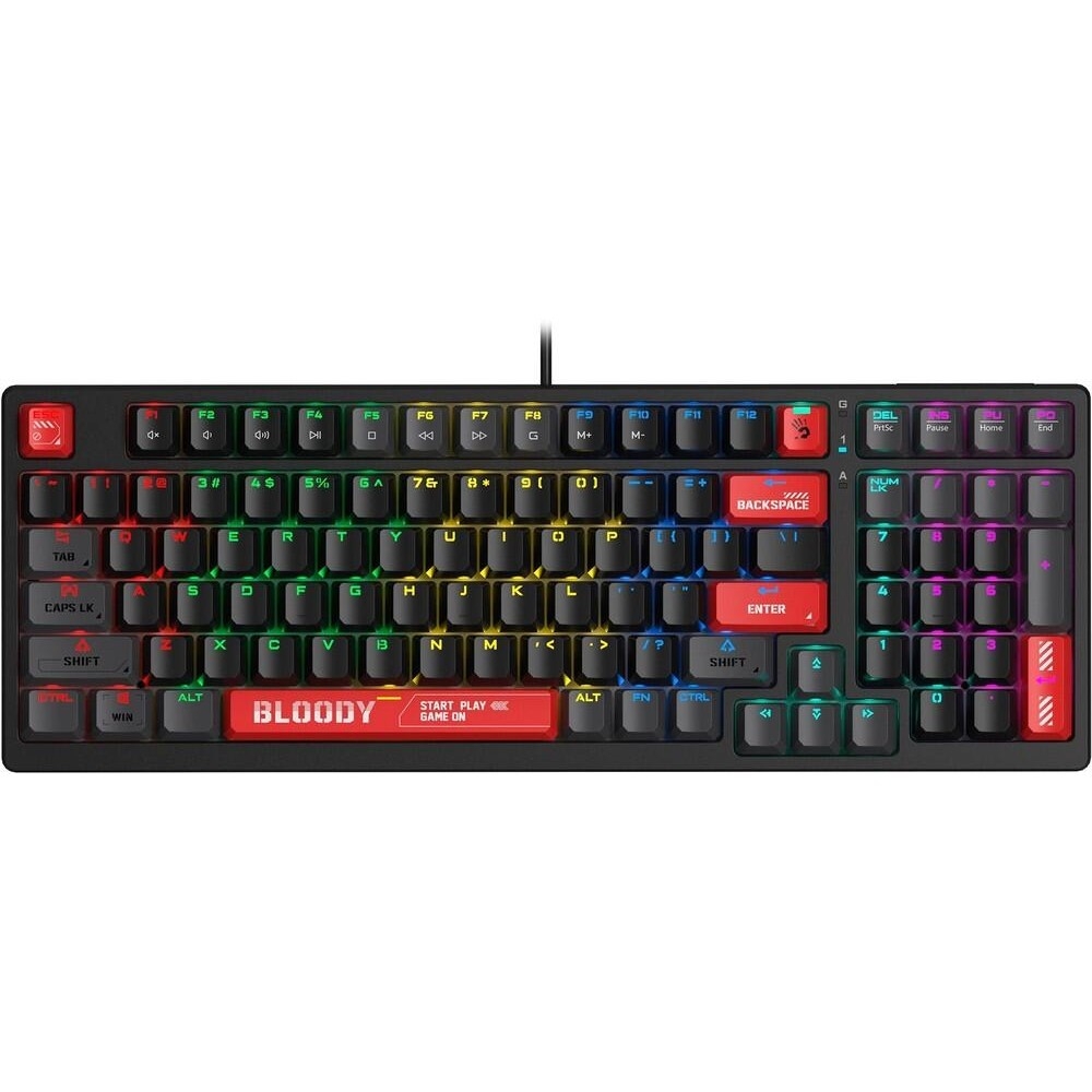 Клавиатура проводная A4Tech Bloody S98 красный (механическая, USB, for gamer, LED) (S98 RED)