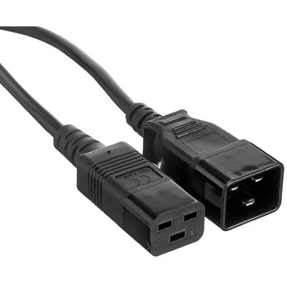 Exegate EX297808RUS Кабель питания (UPS) Special EC20-3S (IEC 320 C19->C20, 3*1.5mm2, CCA, черный, 3м)