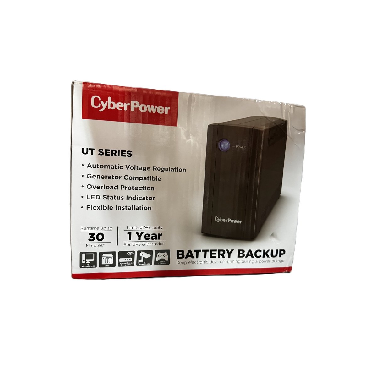 Повреждение упаковки CyberPower UTC650EI ИБП