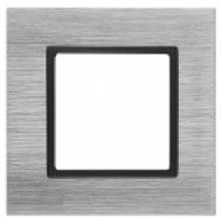 Эра Б0034545 14-5201-41 Рамка на 1 пост, металл, Эра Elegance, сталь+антр