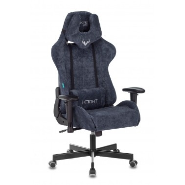 Кресло игровое Бюрократ VIKING KNIGHT LT27 FABRIC синий крестовина металл [1372993]