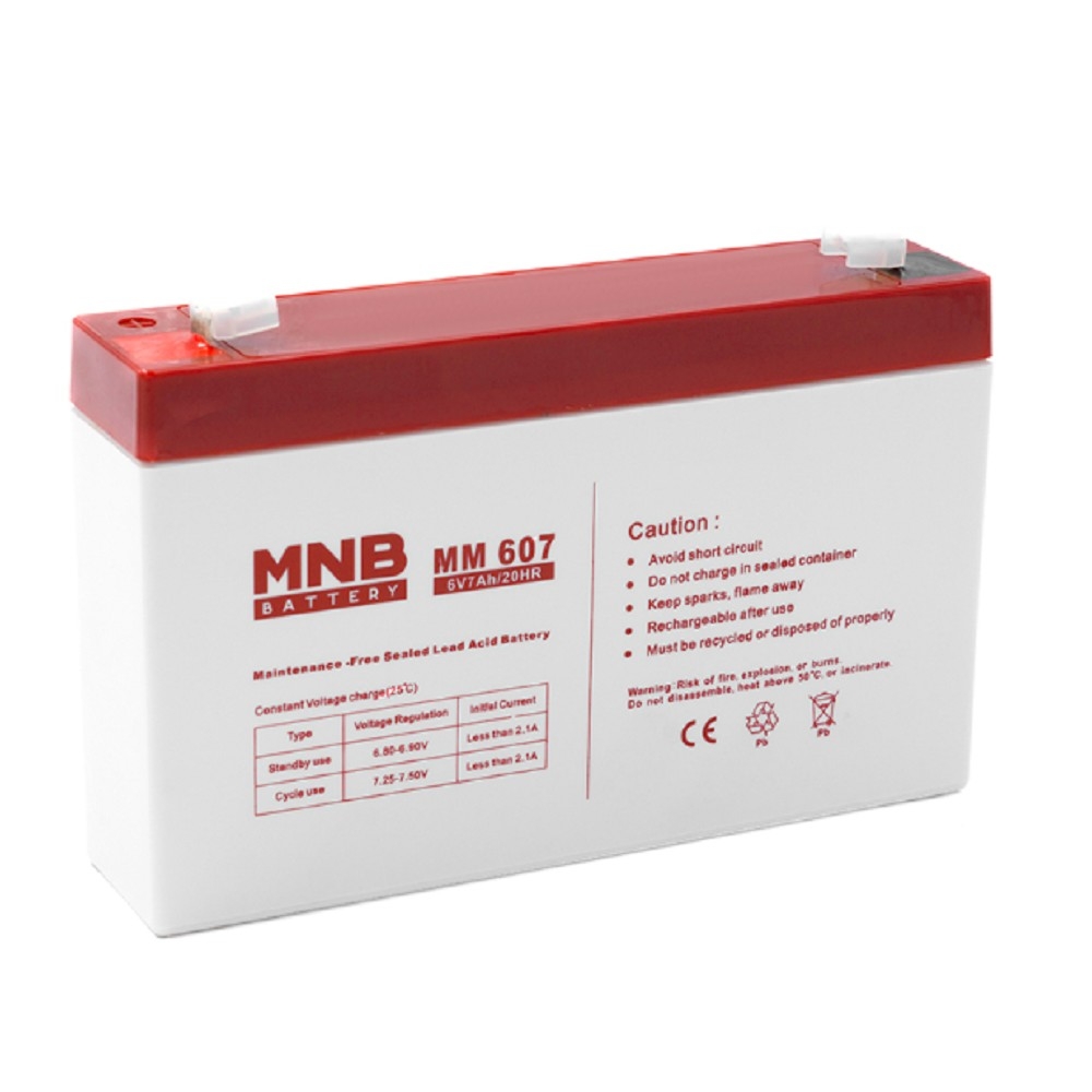 MNB Battery MNB MM 607 (6V/7Ah) F1 {УТ-00003170}