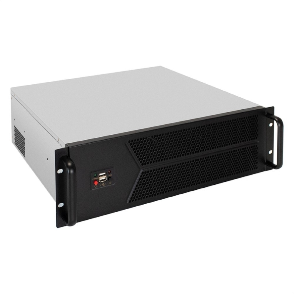Exegate EX298409RUS Серверный корпус ExeGate Pro 3U450-12 <RM 19", высота 3U, глубина 450, БП 2U-600ADS, 2*USB>