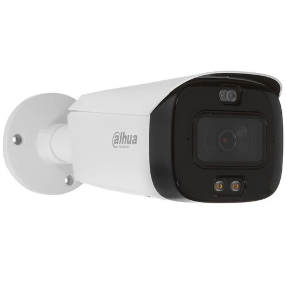 DAHUA DH-IPC-HFW3449T1P-AS-PV-0280B-S4 Уличная цилиндрическая IP-видеокамера TiOC с ИИ и активным сдерживанием 4Мп, 1/2.7” CMOS, объектив 2.8мм, видеоаналитика, ИК 30м, LED 30м, IP67