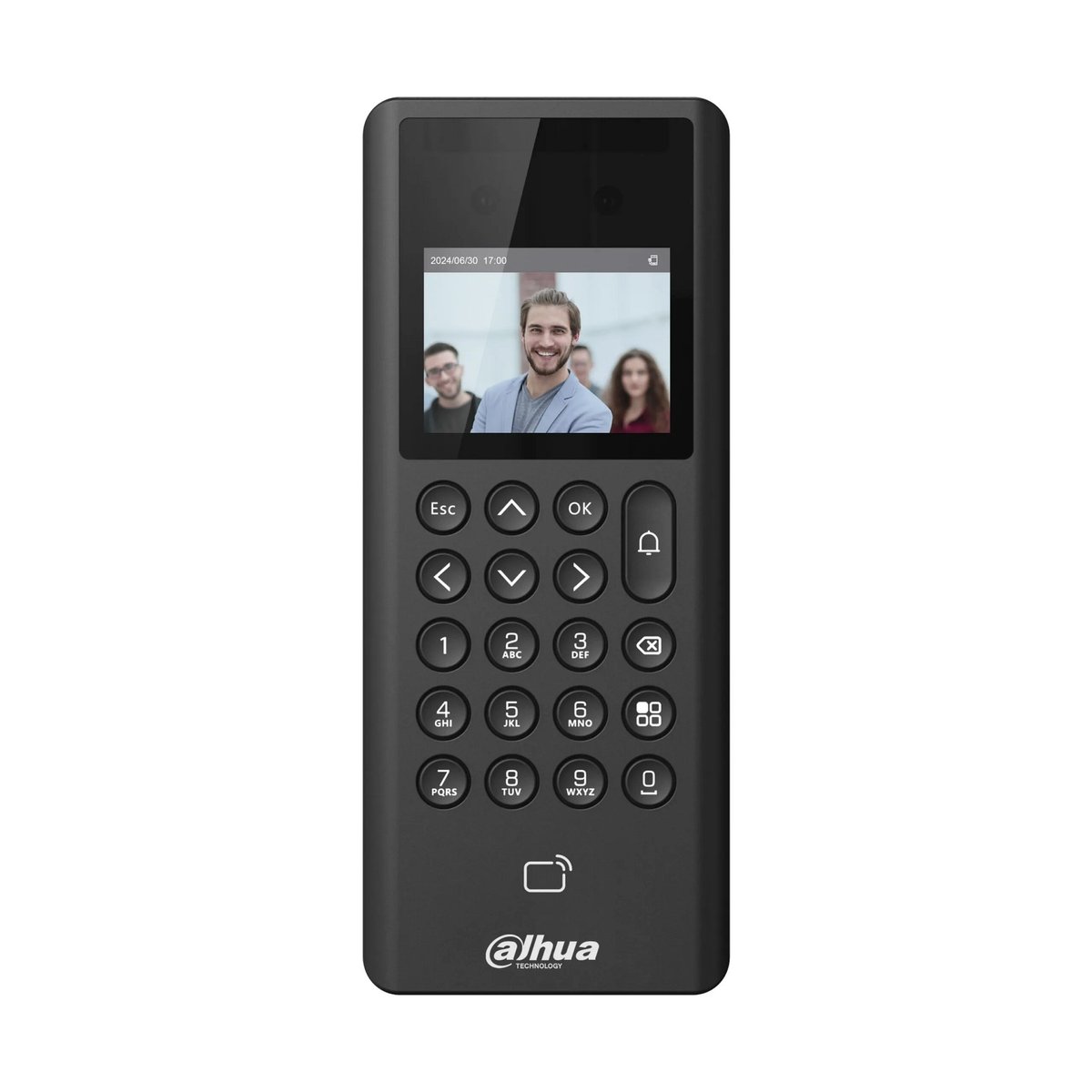 Контроллер доступа Dahua DHI-ASI3203E-DW, с распознаванием лиц, Wi-Fi