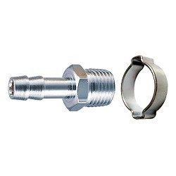 FUBAG Переходник 1/4"М на елочку 12мм с обжимным кольцом 12*17мм блистер [180266 B]