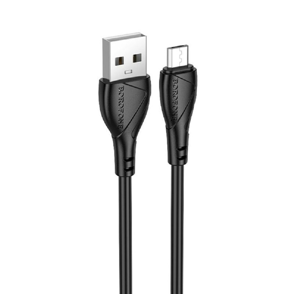 Кабель borofone B-23047, BX121, Micro USB, 1м, 2.4А, черный