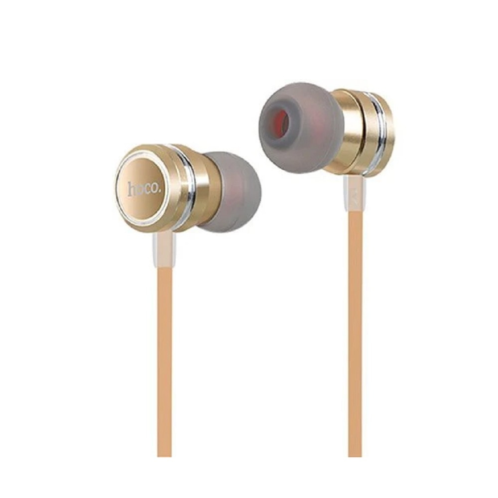 HOCO M16/ Наушники + микрофон/ Кнопка ответа/ 1.2м/ 3.5 mm jack/Gold