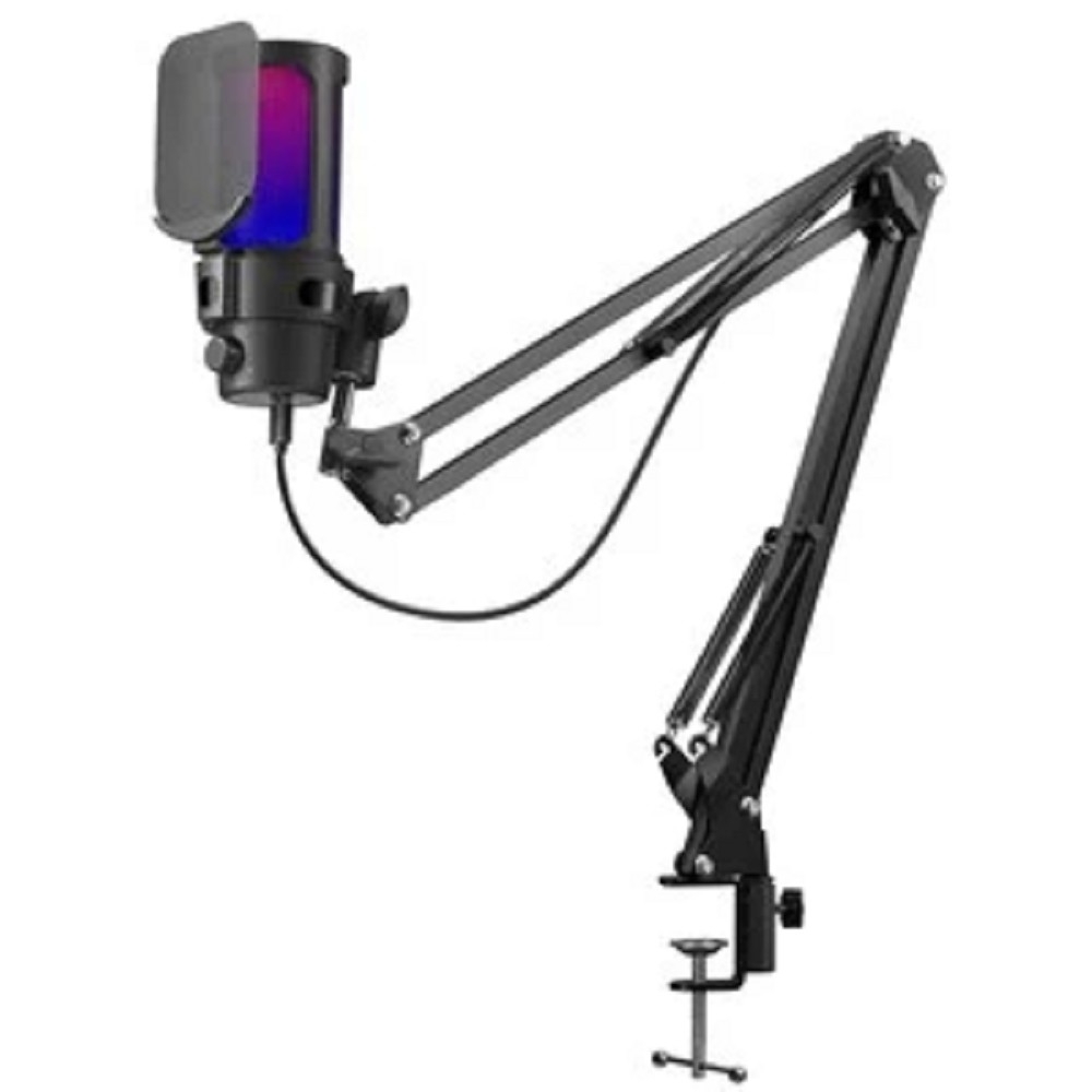 DEFENDER 64655  Игровой стрим микрофон Space GMC 550 USB, RGB,  стойка,  провод  1.8 м