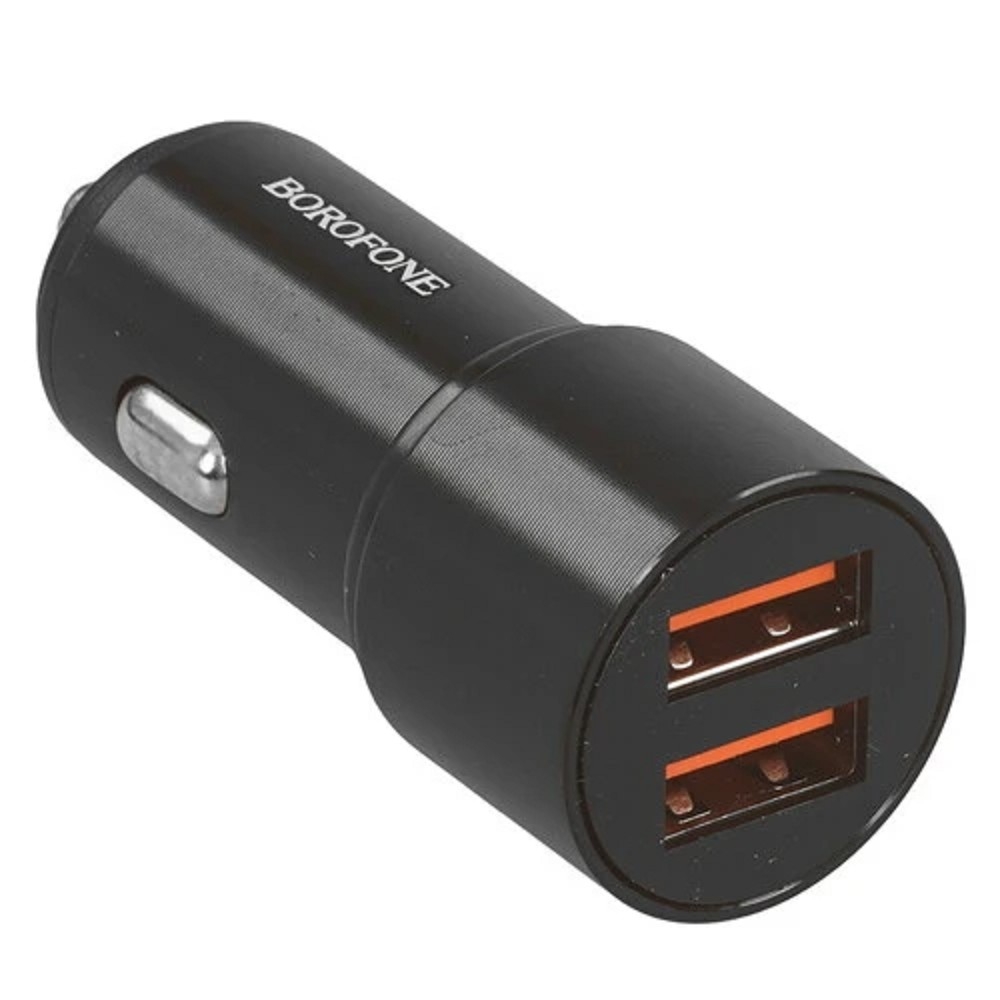 BOROFONE BZ19B/ Авто ЗУ/ QC 3.0/ 2 USB/ Выход: 36W/ черный