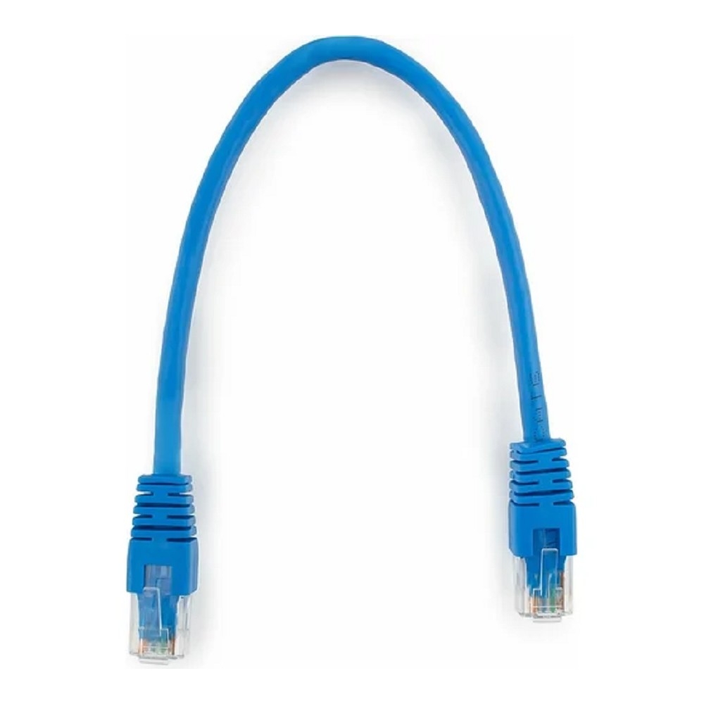 Патч-корд UTP Cablexpert PP6U-0.25M/B кат.6, 0.25м, литой, многожильный (синий)
