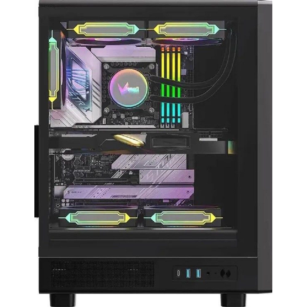 Корпус Formula Mana Dynamic черный без БП ATX 4x120mm 2x140mm 2xUSB3.0 audio bott PSU