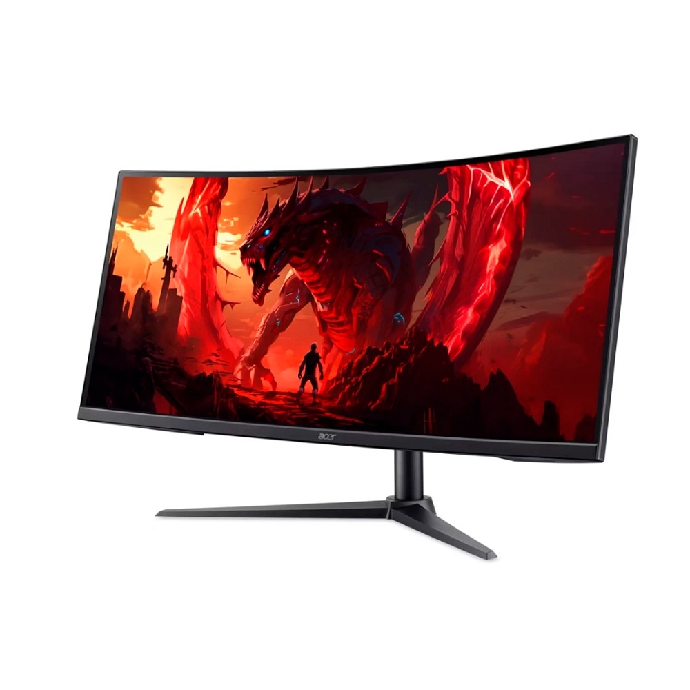 Монитор 34'' ACER Nitro XZ340CURJ0bmiiphx VA, 3440x1440, 1 / 5ms, 250cd, 120Hz, 2xHDMI(2.1) + 1xDP(1.4) + SPK + Audio out, Speakers 2Wx2, sync: FreeSync Premium, hdr: HDR 10, hadj 100, Vesa:100x100
