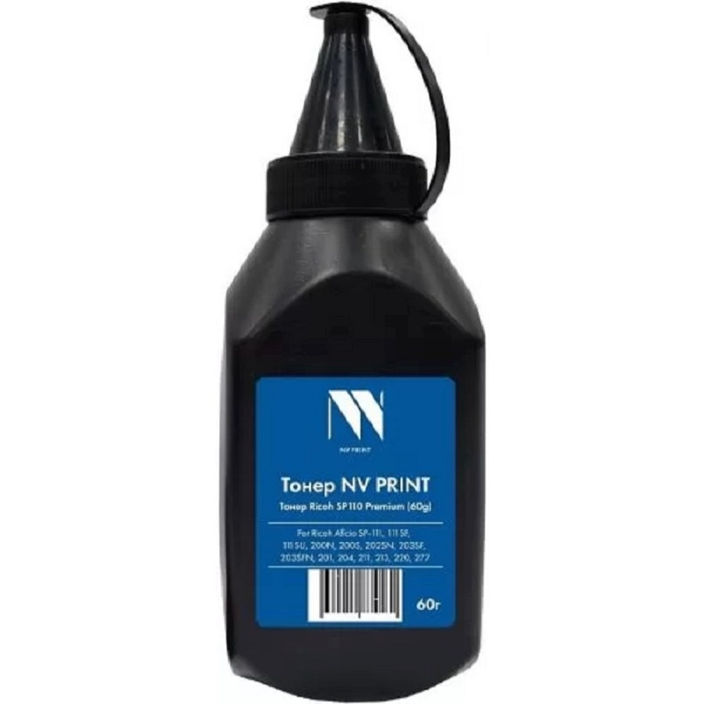 Тонер NVPrint Ricoh SP110 (60г) для Ricoh Aficio SP-111/111SF/111SU/200N/200S/202SN/203SF/203SFN/201/204/211/213/220/277 Premium