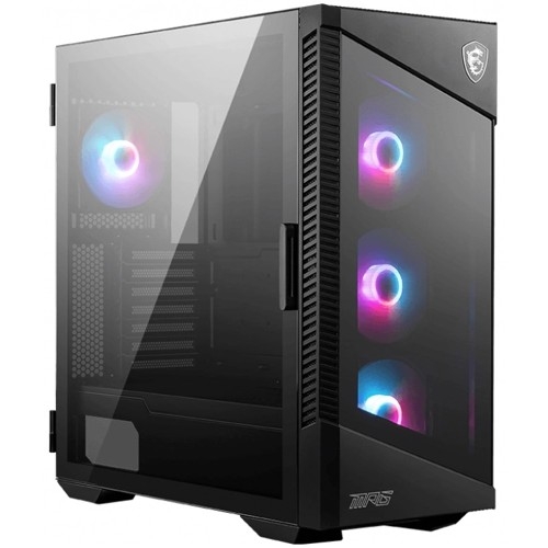 MPG VELOX 100R 2xUSB 3.0, 1xType C, 4x120mm ARGB Fan, ARGB Control Board, Tempered Glass Window, Glass Front Panel, Brown Box (829315)     