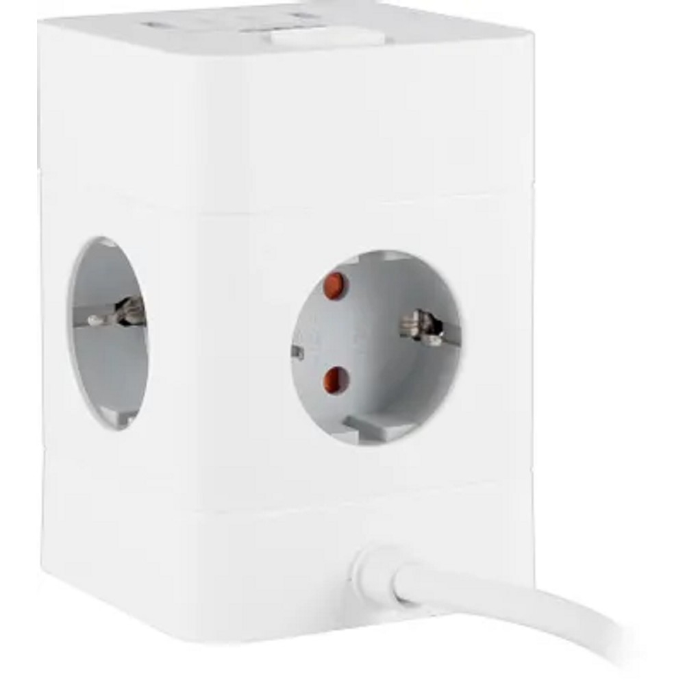 BURO BU-PTE4.1UC-W 1.5м (4 розетки) белый (коробка) {2090199}