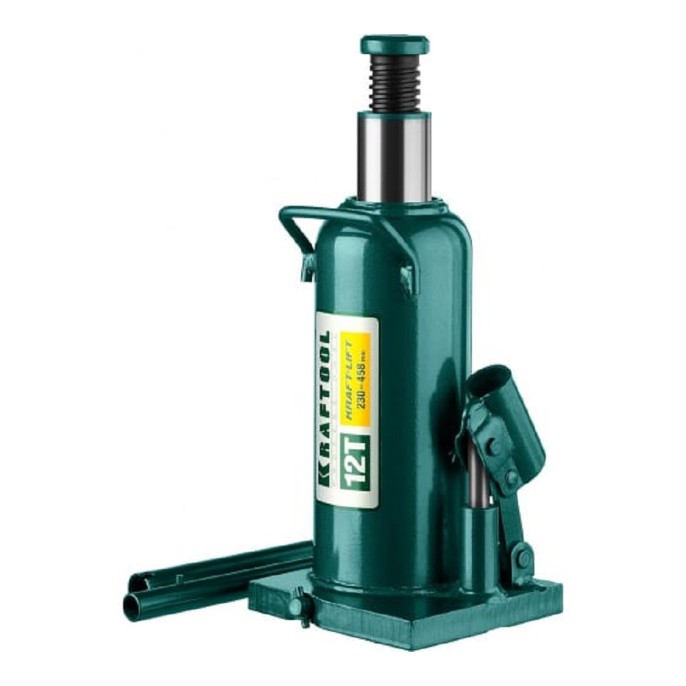 Домкрат Kraftool 43462-12_z01 гидравлический бутылочный kraft-lift сварной 12т 230-458мм