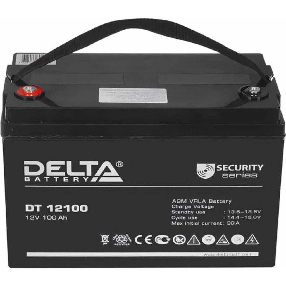 Delta DT 12100 (100 А\ч, 12В) свинцово- кислотный аккумулятор