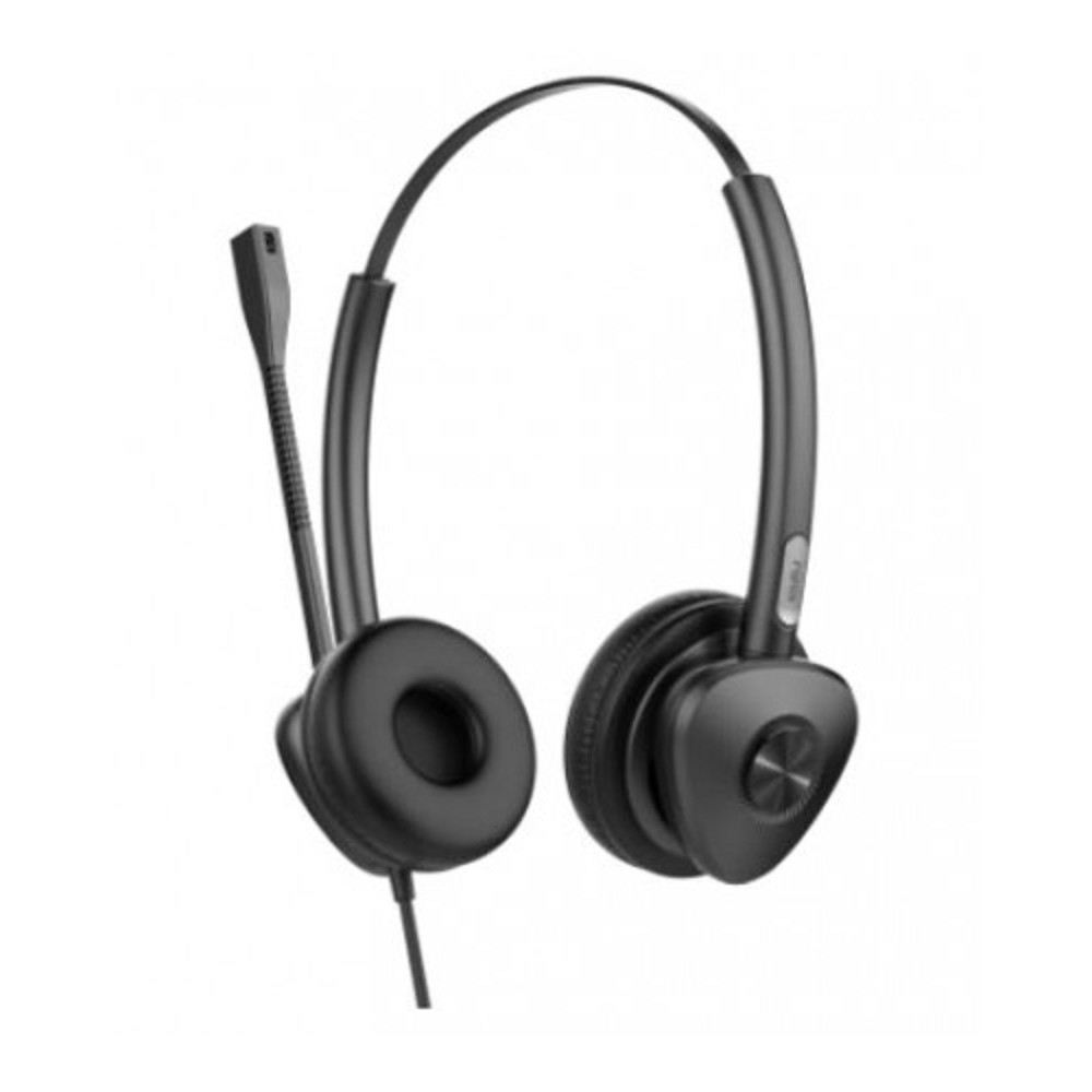 Гарнитура для IP телефонов Fanvil HT302-U Fanvil Гарнитура USB, кож.зам., HD Audio, складной микрофон, 1,8м., 95г.