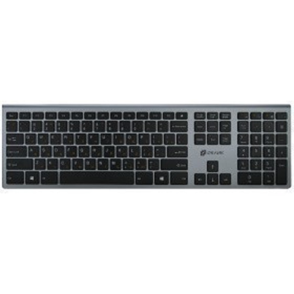 Повреждение упаковки Клавиатура Oklick 890S серый USB беспроводная slim {1196549}
