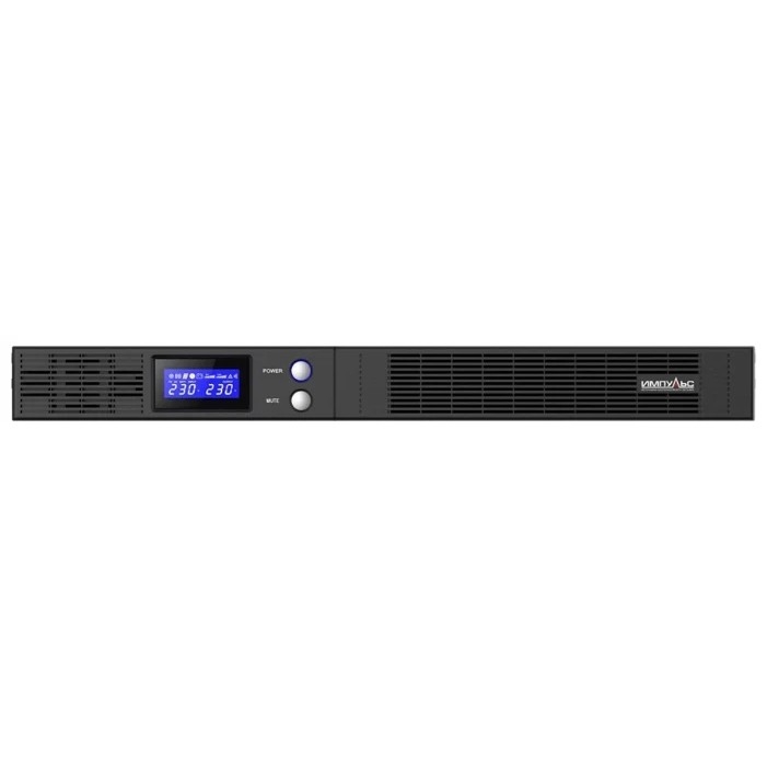 Импульс ИБП СЛИМ 500 {~230В, 500ВА/300Вт, LCD, RS-232, USB, SNMPSlot, EPO, 6В/7Ач*2, IEC-C13x4} {SL50101}