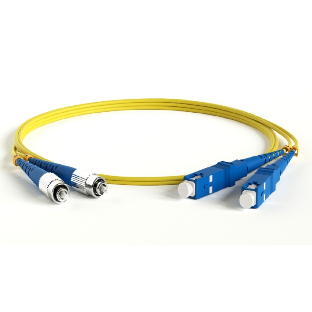 Hyperline FC-D2-9-FC/UR-SC/UR-H-15M-LSZH-YL Патч-корд волоконно-оптический (шнур) SM 9/125 (OS2), FC/UPC-SC/UPC, 2.0 мм, duplex, LSZH, 15 м
