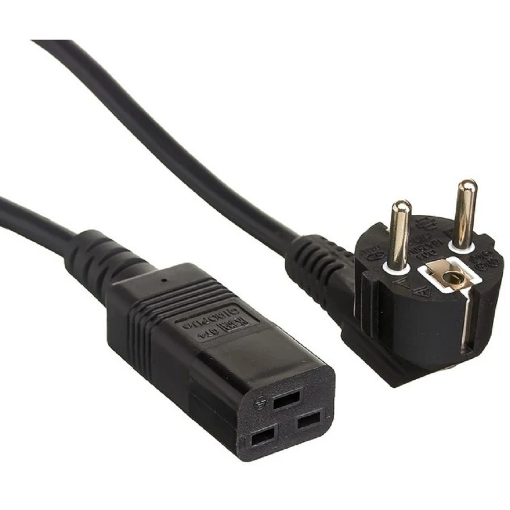 ExeGate PC19-5S <EX297805RUS> Кабель IEC-320-C19 - розетка 220V  5м  Европейский  стандарт, Г-образный