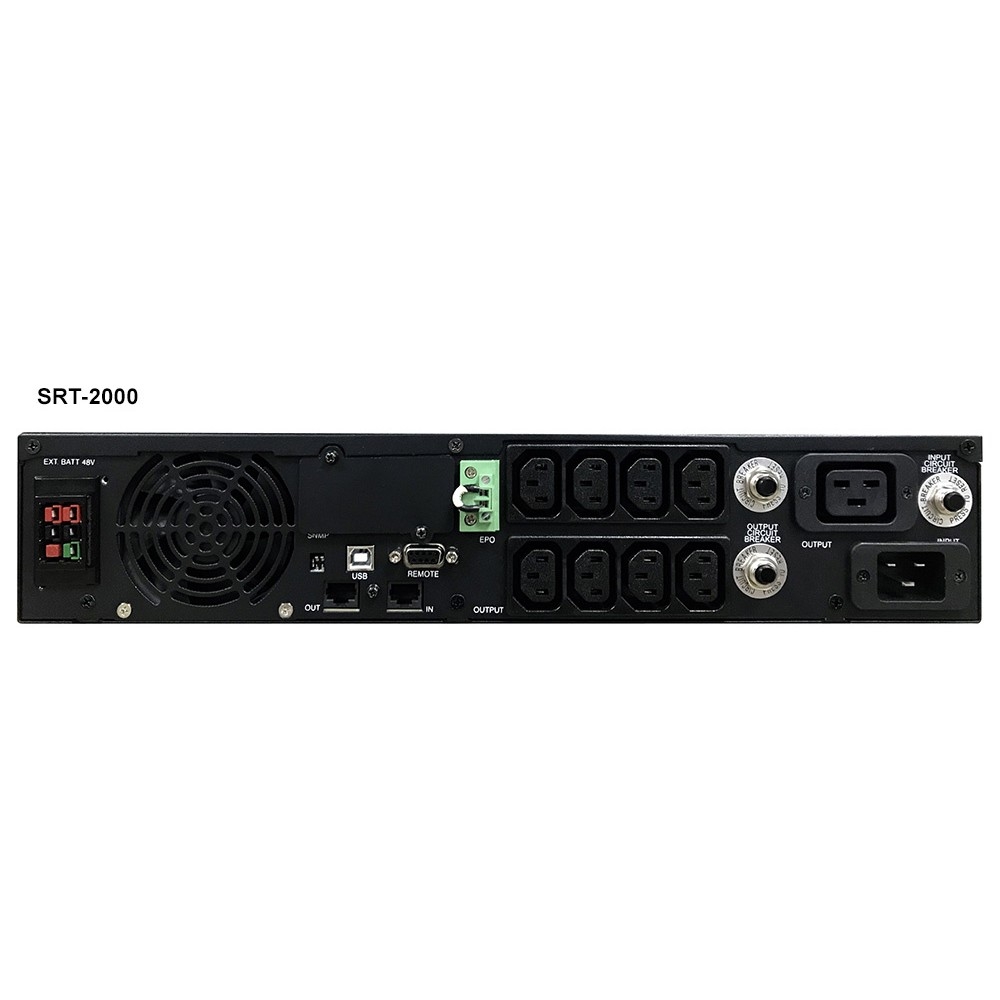 PowerCom Smart King RT SRT-2000A LCD ИБП {Line-Interactive, 2000VA / 1800W, Rack/Tower, IEC, Serial+USB, SmartSlot, подкл. доп. батарей} (1157682)