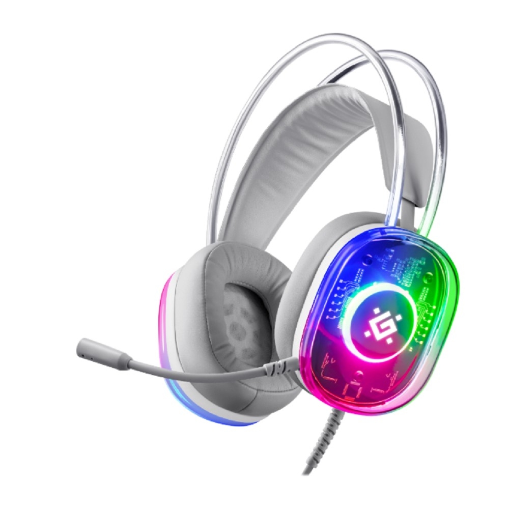 Повреждение упаковки Defender Cyborg белый, 7.1, RGB,  провод 2 м