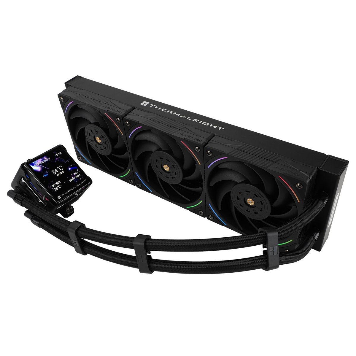 Thermalright Система водяного охлаждения Elite Vision 360 ARGB Black / 3x120mm ARGB PWM Fans / TREV360AB