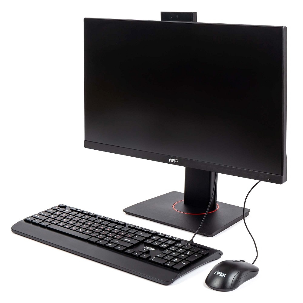 Моноблок Hiper V6-i3141R16N5H6FBI6EPBMKWP, 23.8" IPS, i3-14100, 16ГБ, 512ГБ SSD, Win11 Pro