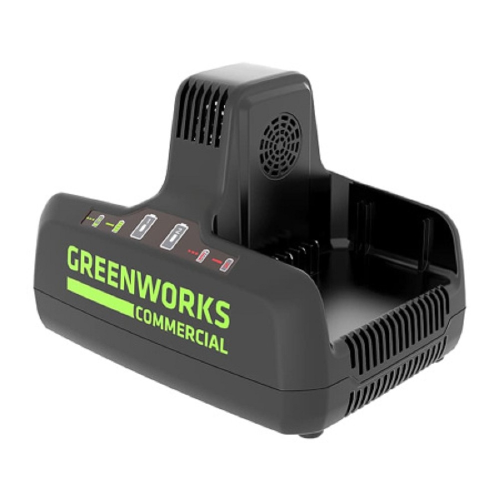 Greenworks Быстрое зарядное устройство для 2-х аккумуляторов Greenworks G82C2, 82V [2939007]