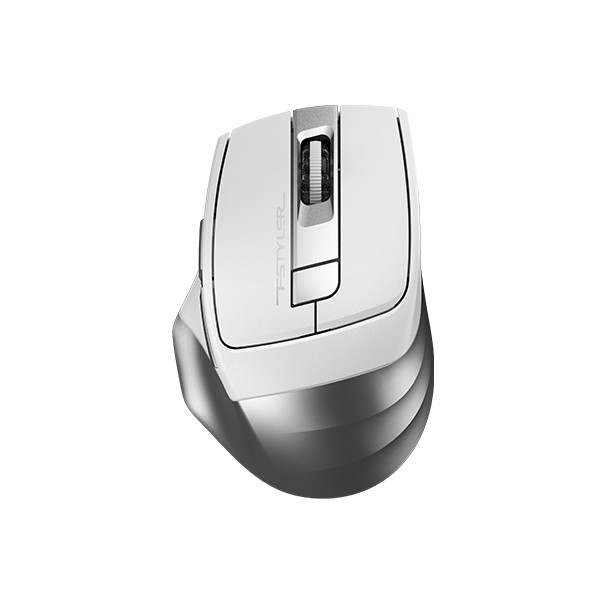Мышь A4 Fstyler FB35 белый/серый оптическая (2000dpi) беспроводная BT/Radio USB (6but) {1379900}